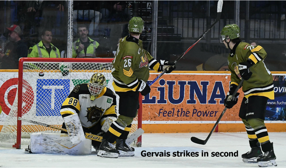 Troops win OT thriller