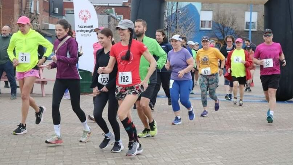 Running in support of Youth Special Olympics