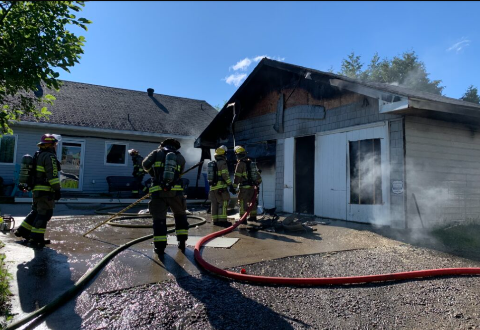 Garage fire snuffed out on Haviland Avenue