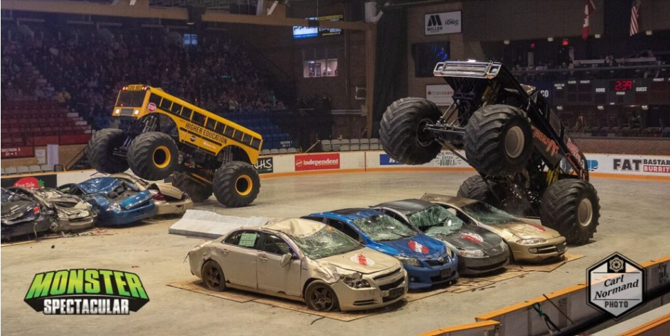 Monster trucks in the city for Father’s Day