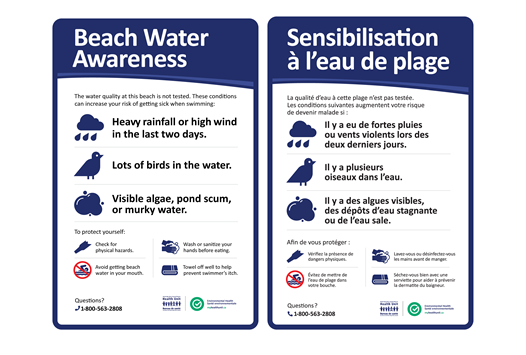 New Beach Sign Aims to Prevent Health Risks, Replace Routine Monitoring