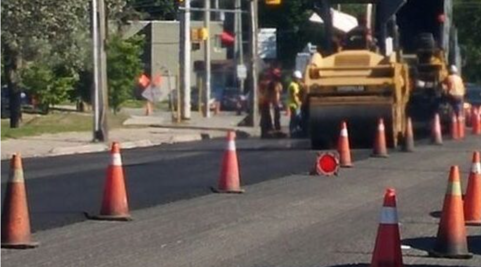Paving work on Champlain Street Thursday