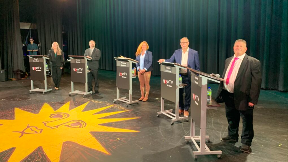 All five mayoral candidates take part in Chamber debate