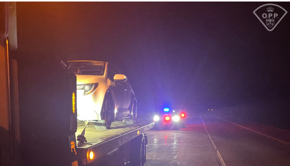 OPP say driver clocked at 163 km/h in a 90 km/h zone on Hwy 17