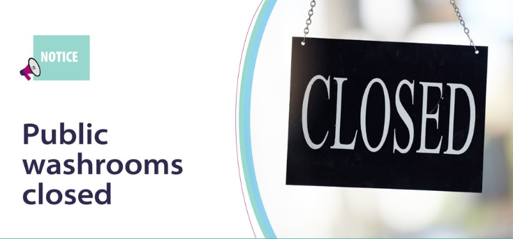 Washrooms closed for season