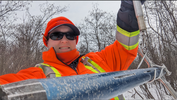 Snow depth increase of 9.9 cm