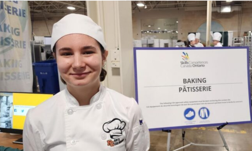 Franco-Cité student bakes gold medal win at skills competition